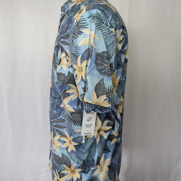 Men's Hurley One and Only Lido Short Sleeve Button Down Shirt Size Medium NEW - Picture 2 of 5
